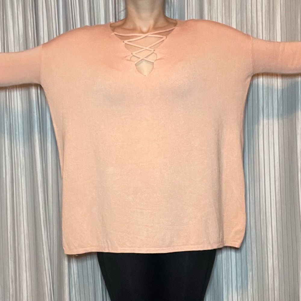 The impeccable pig v-neck pink sweater